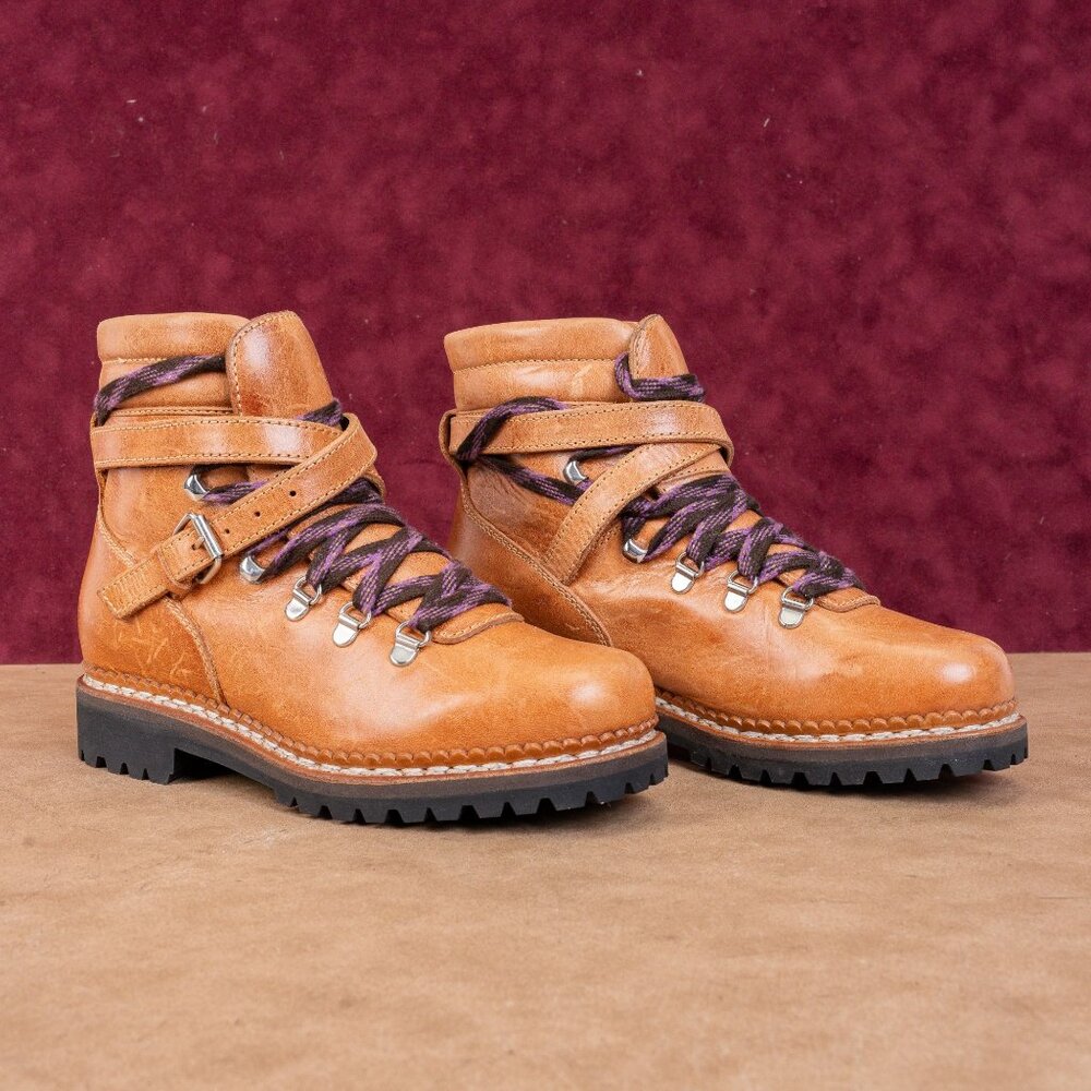 Tabitha Simmons Women Neela Hiker Boots Brown Leather sz 7-7.5US EUR38